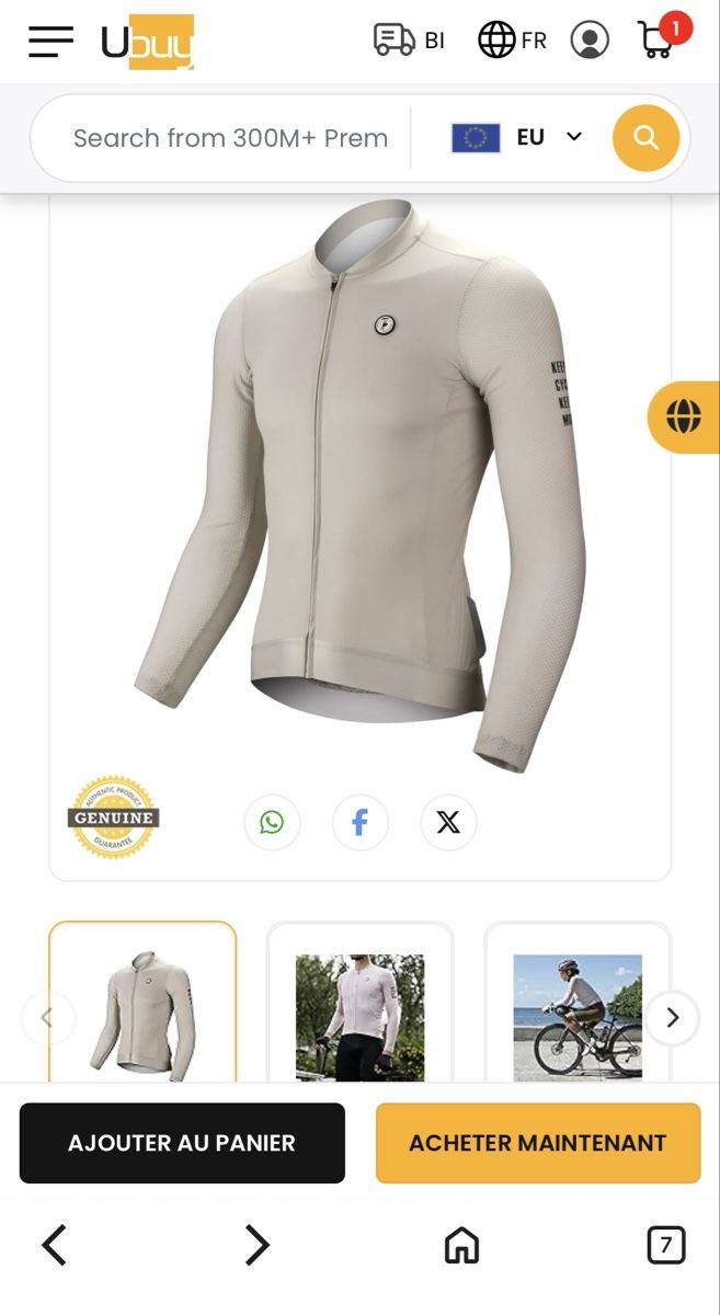 Leibchen & Hosen: Maillot de vélo taille S   – Neu und originalverpackt aus Aigle von sow_m7gm 8