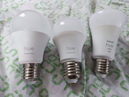 3x Philips Hue E27 – 2x Essential White & Color + 1x White