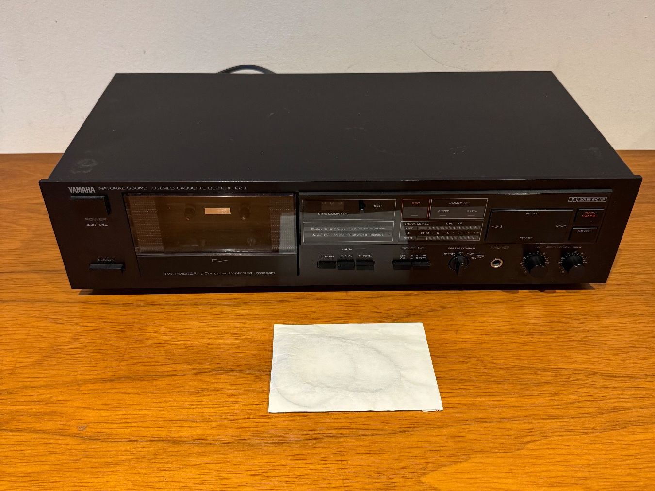 Yamaha Registratori: YAMAHA K-220 Stereo Cassette Deck – Usato da Gutenswil venduto da Contemporary 4