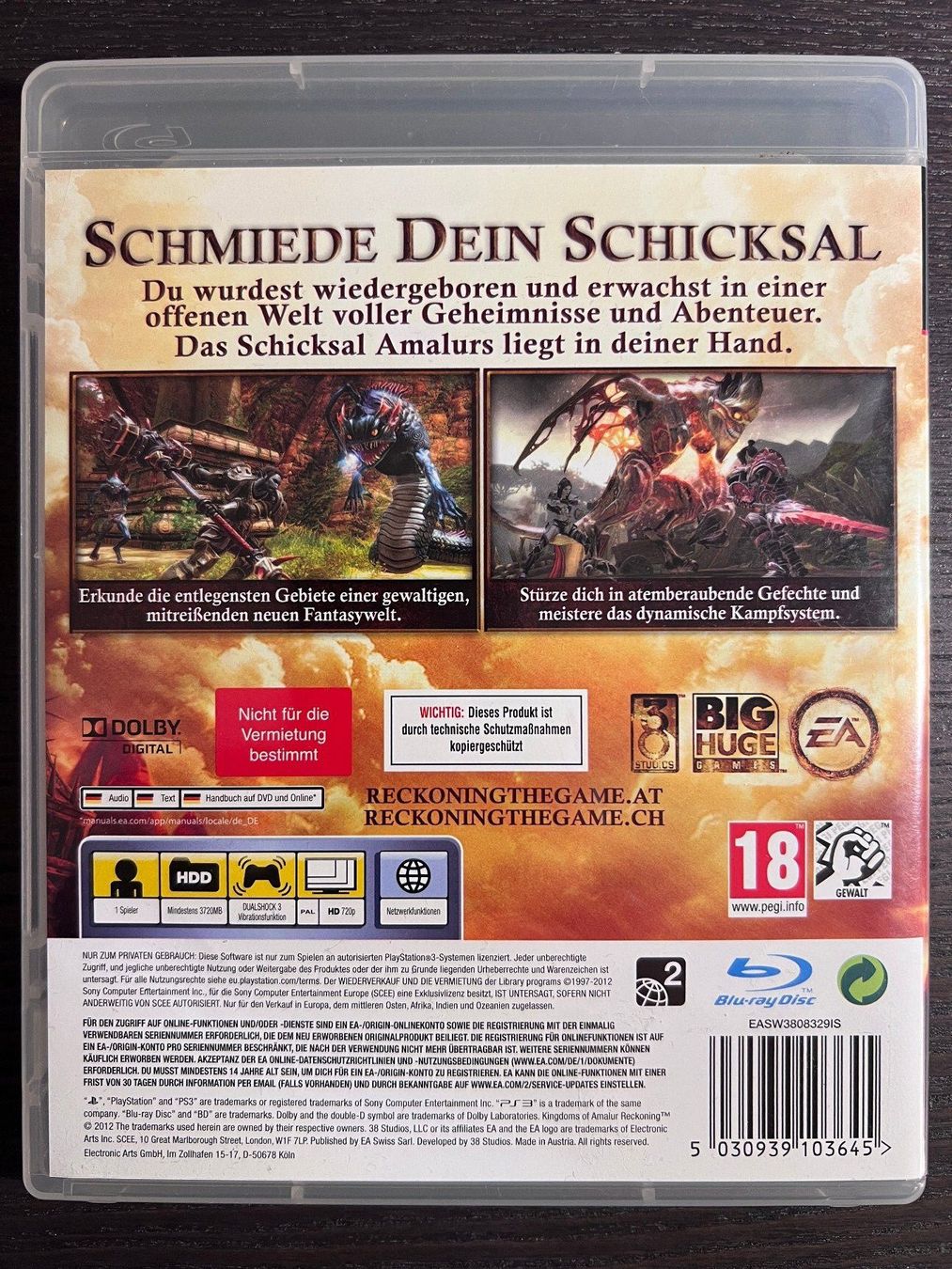 Sony Spiele: Kingdoms of Amalur - Reckoning – Gebraucht aus Zürich von GameFreunde 1