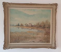 Ölgemälde von Max Keller "Greifensee"