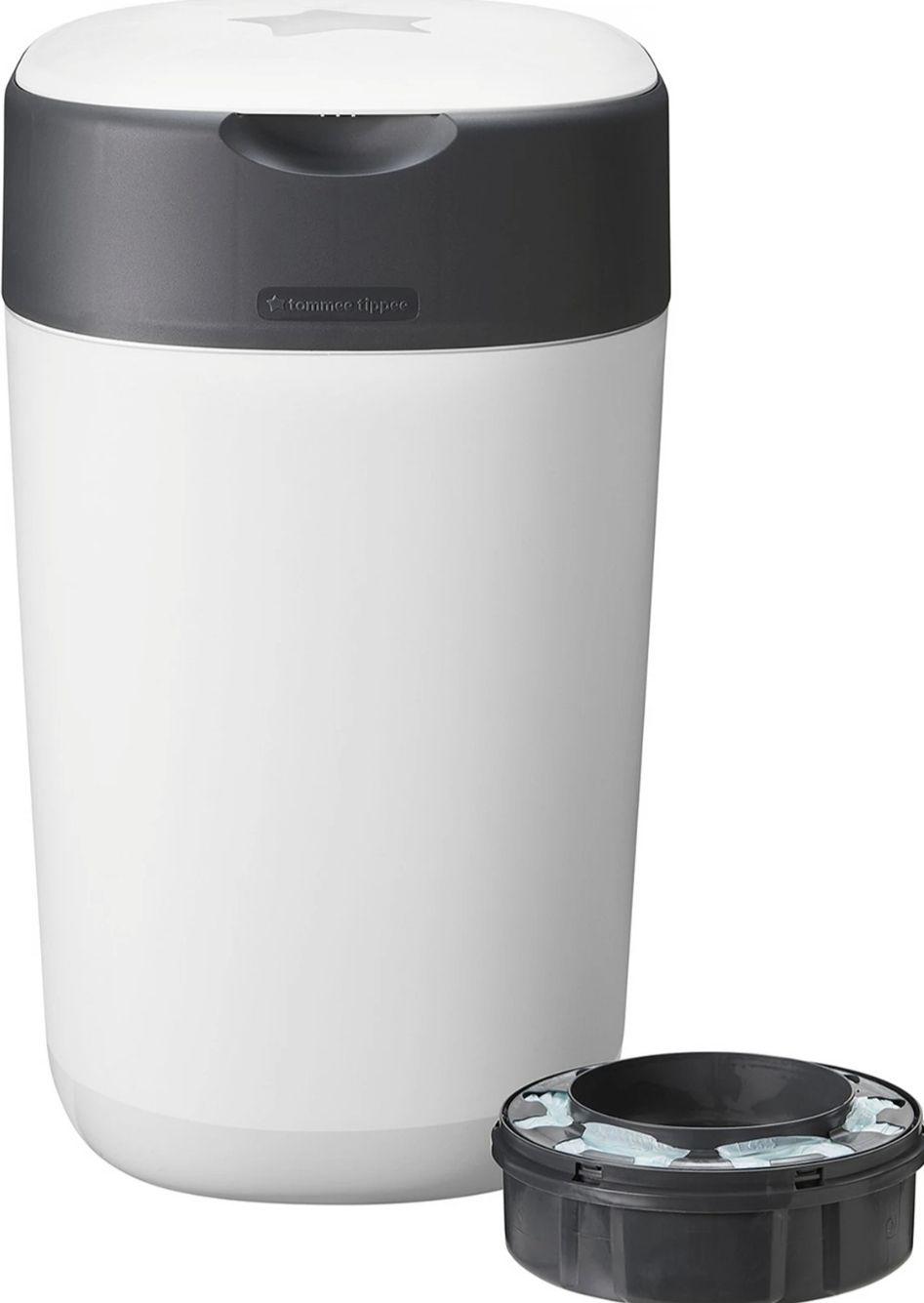 Tommee Tippee Cestini per rifiuti: Tommee Tippee Sangenic Windeleimer mit Refill  – Usato da Täuffelen venduto da pat_2xyy