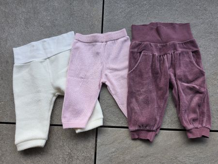 3 Baby Hosen Set weich warm Gr. 6 Monate 68