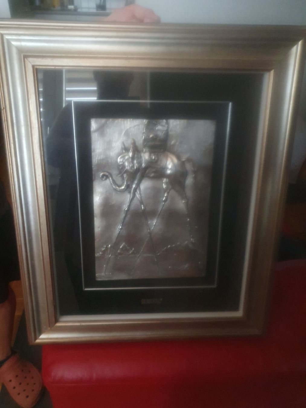 Dipinti: Éléphant spatial gravure sur argent encadré – Usato da Belmont-Lausanne venduto da MikeC 4