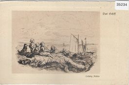 Ludwig Richter - Das Schiff - Serie: O schöne Jugendzeit