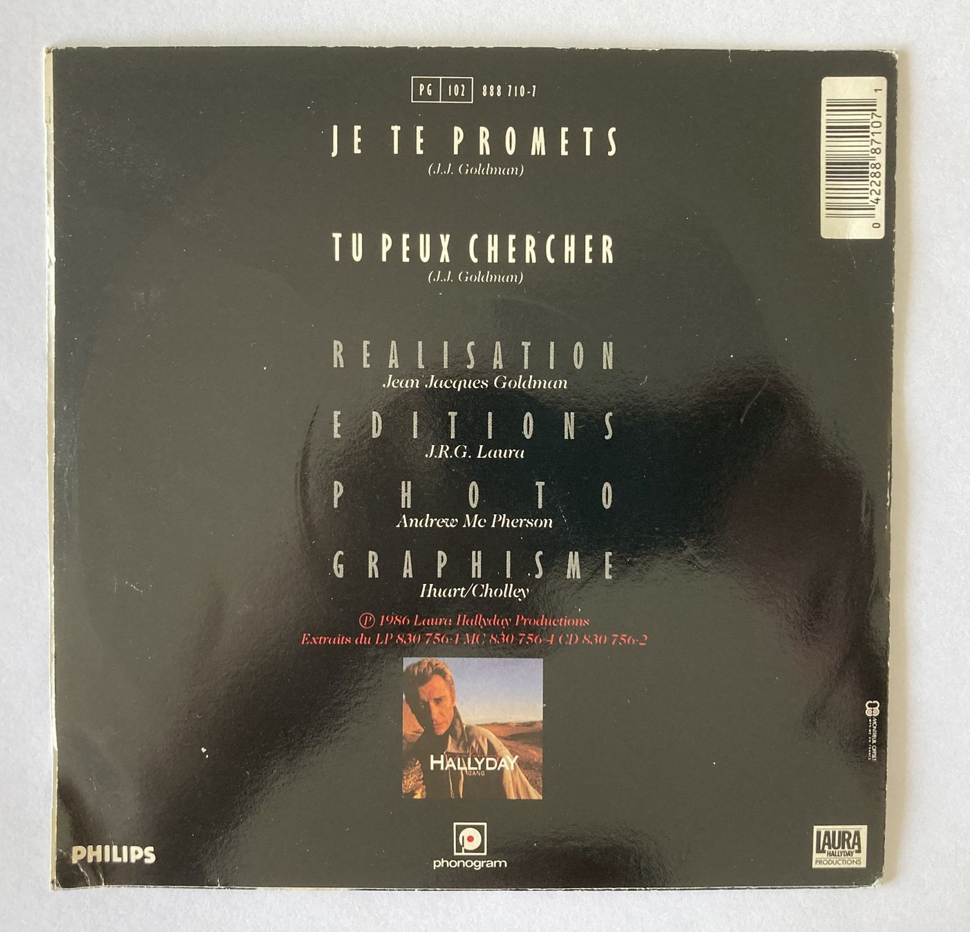 Dischi in vinile: JOHNNY HALLYDAY - JE TE PROMETS – Usato da Bottens venduto da hotter-than-hell 1