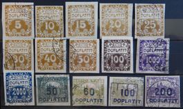Tschechoslowakei Porto ex. Kat. 1-19 */gest. 1919/22