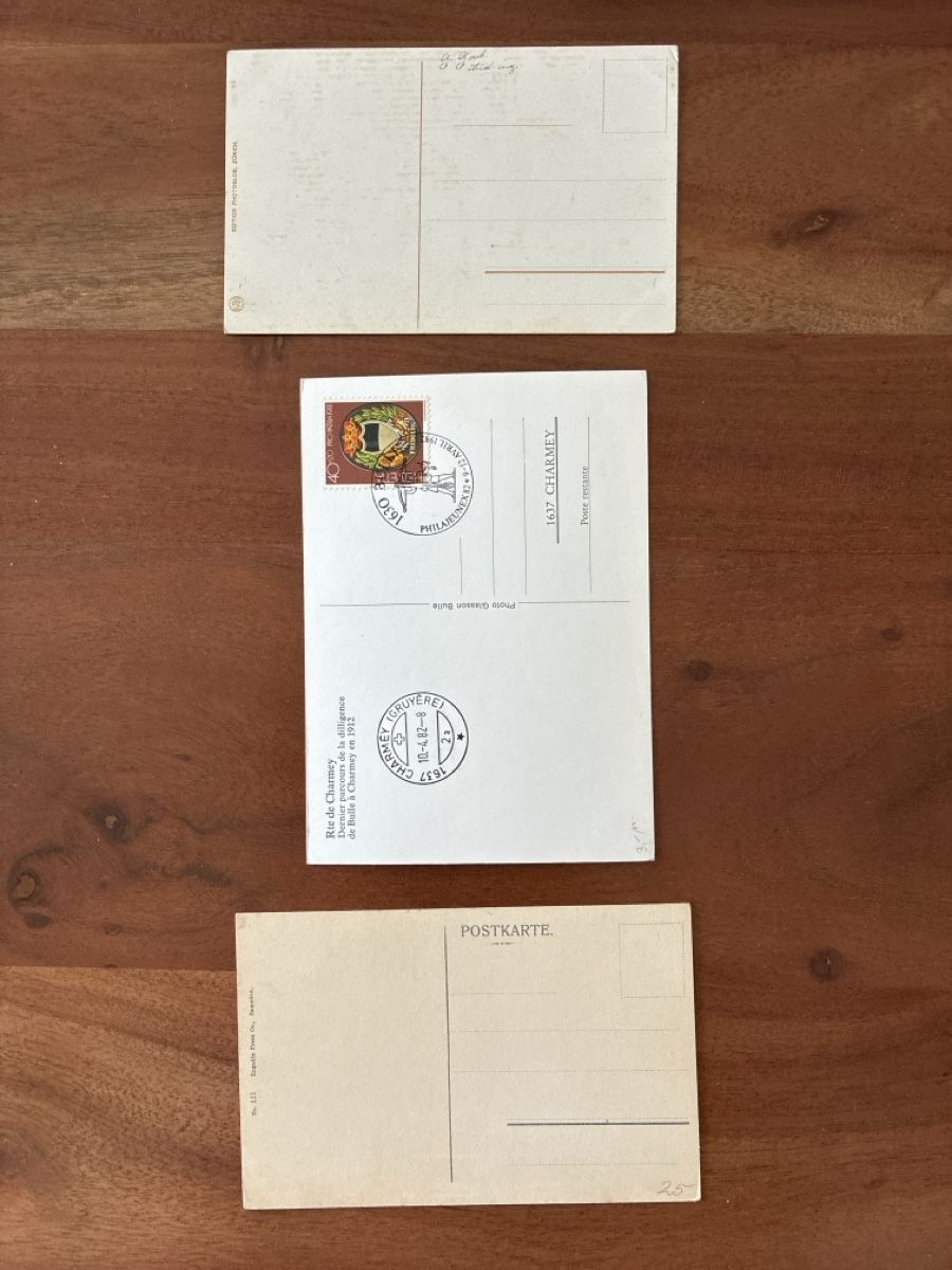 Ansichtskarten: 10 Ansichtskarten von der Schweizerischen Gebirgspost  – Gebraucht aus Oftringen von Cla.vD.74 5