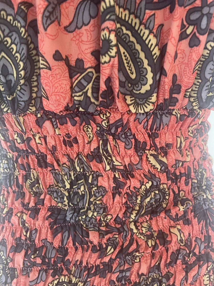 Kleider: Sehr langes Maxi Stufenkleid aus Kunstseide – Neu (gemäss Beschreibung) aus Sigriswil von ck56 6