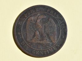 10 Centimes aus Frankreich 1854 sehr alt   M1106D
