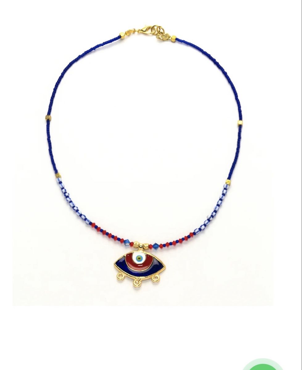 Ketten: Glass Beaded Eye Necklace – Neu und originalverpackt aus Adliswil von sed_tn96