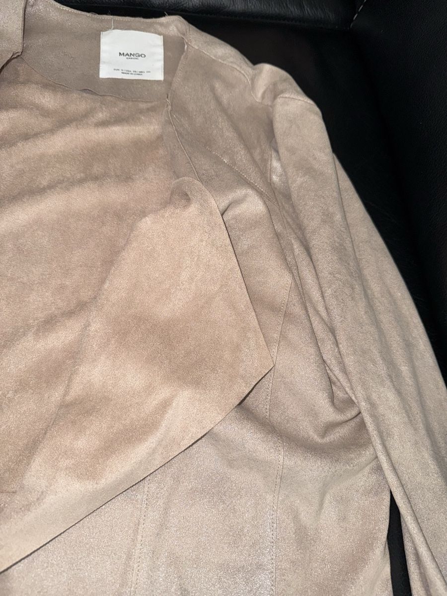 Mango Giacche: Beige Mango Suede Look leichtes Jäckchen Grösse S – Usato da Winterthur venduto da yar_dpp8 5