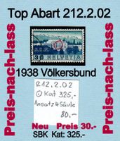 ABART  Top Nr.212.2.02 SBK Kat 325.- Neuer Preis 20.-
