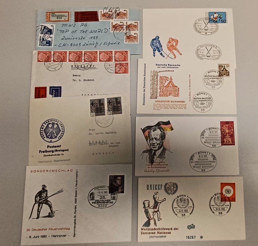 Alle Briefmarken: Restlos BRD – Gebraucht aus Bellach von qsearch