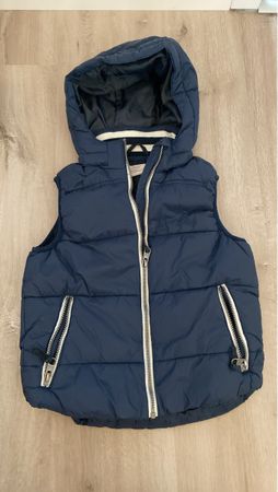 Gilet sans manches enfant bleu marine taille 128cm 