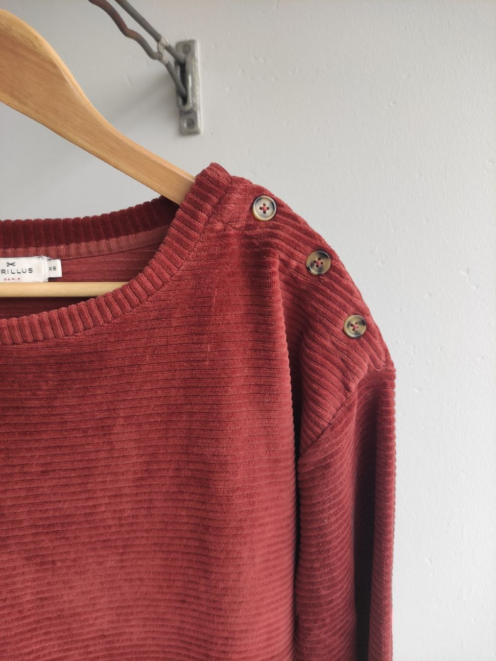Cyrillus Maglioni & Felpe: Pullover rost rot, Cord Velours, Gr.XS, Cyrillus – Usato da Schliern b. Köniz venduto da Pecannut 4