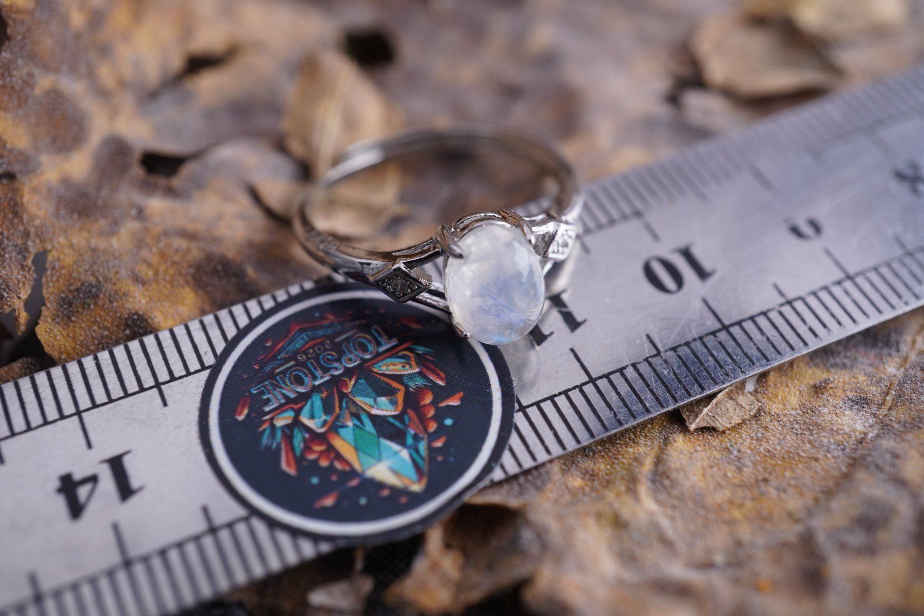 Minerali & Pietre curative: Mondstein    Variable Grösse   Ring   – Räumung  ab 1.- – Nuovo (secondo la descrizione) da Eschenbach SG venduto da topstone 4