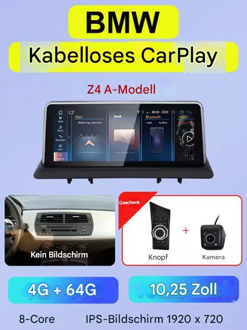 Multimediaplayer & Streamer: Upgrade BMW Z4 E85/E86/E89 Multimedia System GPS – Neu und originalverpackt aus Chur von shop.chur