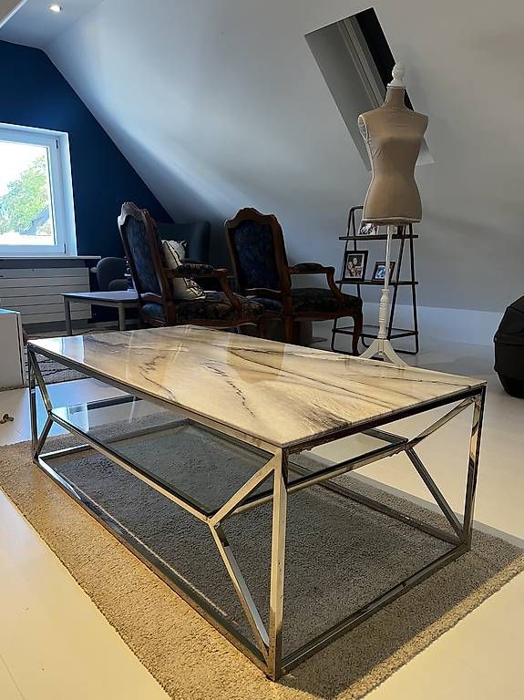 Tavoli: Moderner Couchtisch Marmoroptik 120 × 60 cm – Usato da Schaffhausen venduto da ys6_qtc9 1