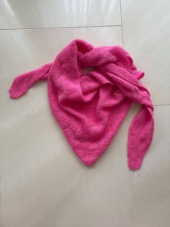 Écharpe rose fushia en laine