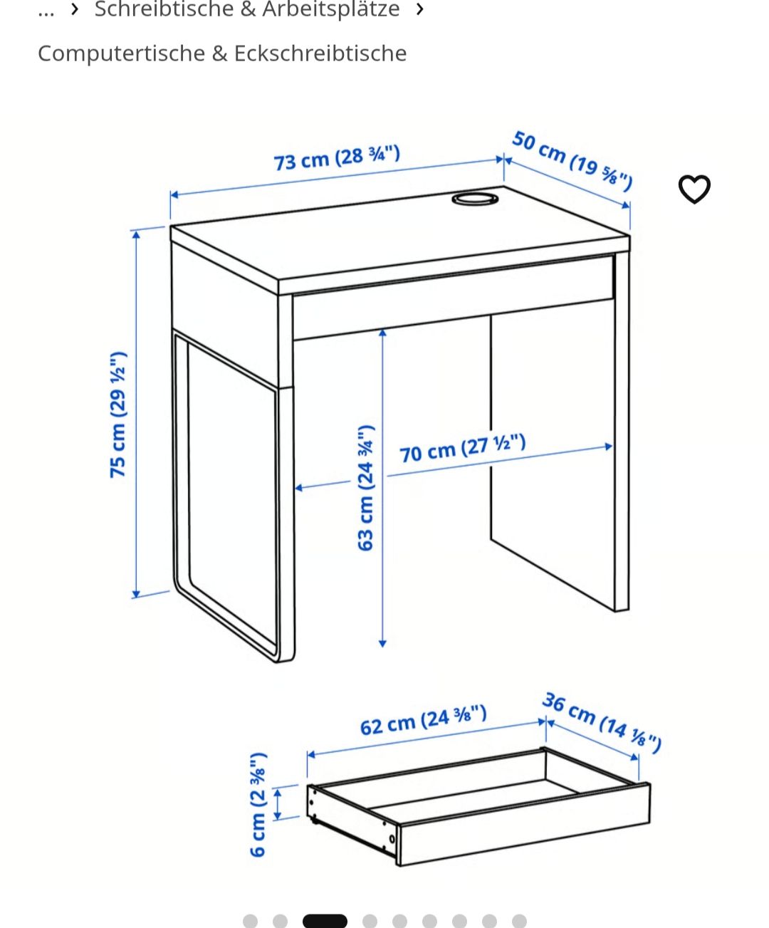Ikea Scrivanie: Ikea Micke Schreibtisch – Usato da Aarburg venduto da caeru01 2