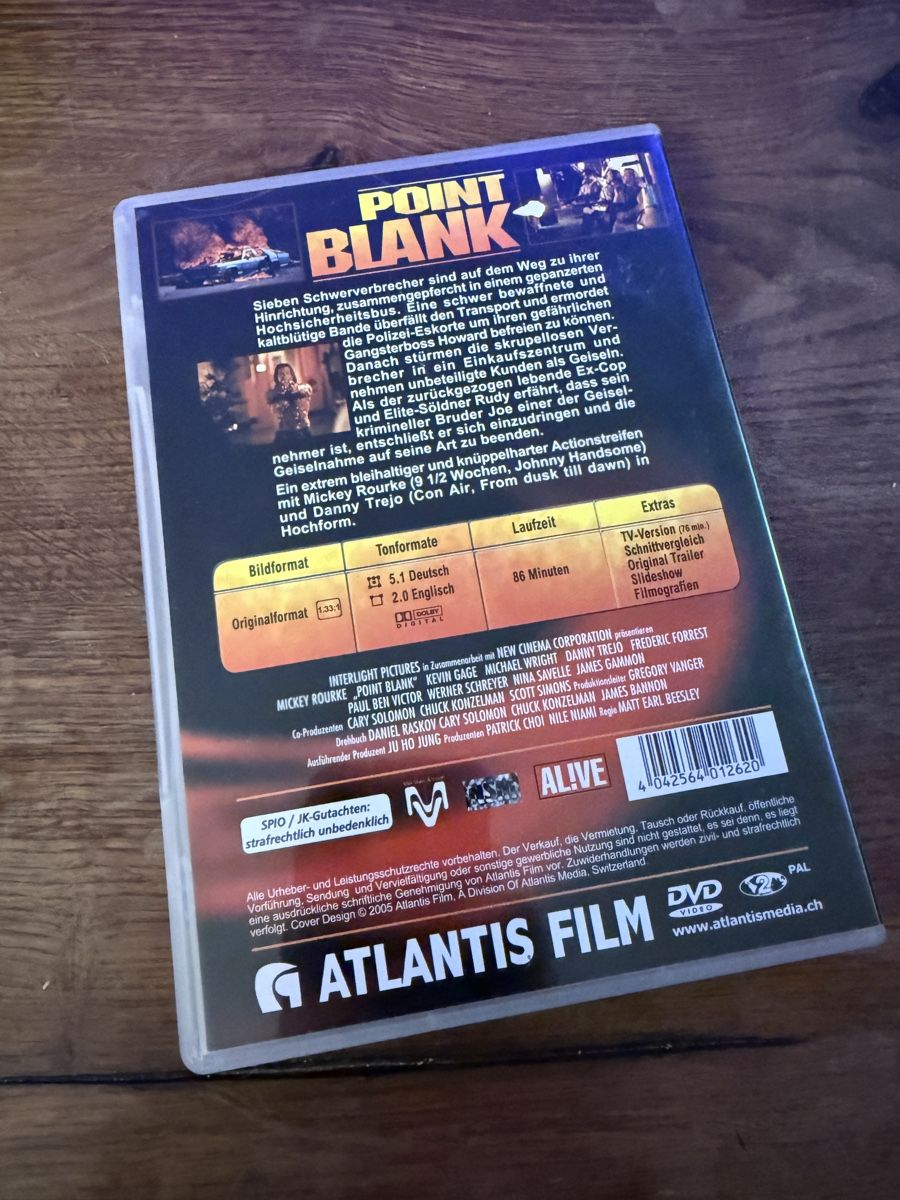Tutti i DVDs: POINT BLANK UNCUT – Usato da Aarau venduto da Panjo3 1