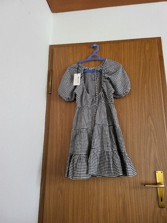 Robe Vichy Décalée Crown & Ivy - Neuve Avec étiquettes, Taille PL, Rouge - Printemps/été