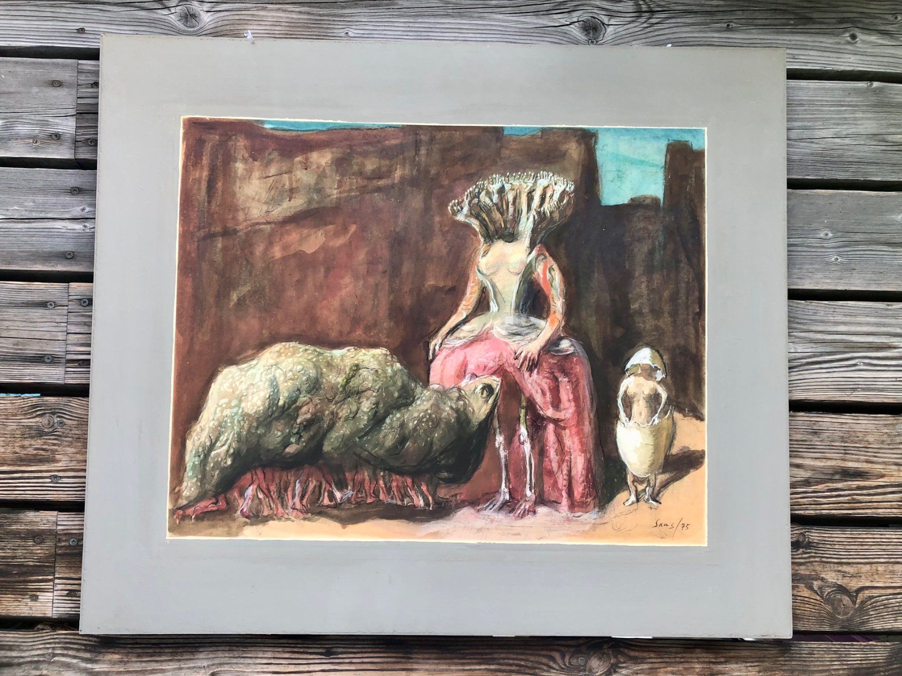 Gemälde: Ölbild von Hans Ulrich Saas / Sanary – Gebraucht aus Winterthur von Barunggeli