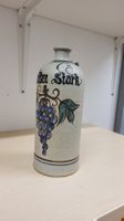 Antike Weinflasche "Gatten Stark" Steingut, Herbstdeko