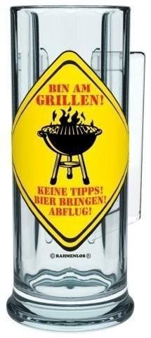Bicchieri: Bierkrug - Bin am grillen – Nuovo e nell'imballaggio originale da Ennetbürgen venduto da open24shop