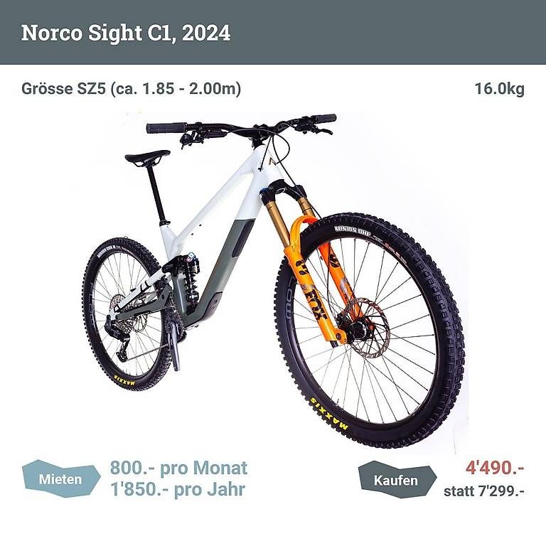 Biciclette: Norco Sight C1 (2024), Grösse SZ5 – Usato da Zürich venduto da Testo 1