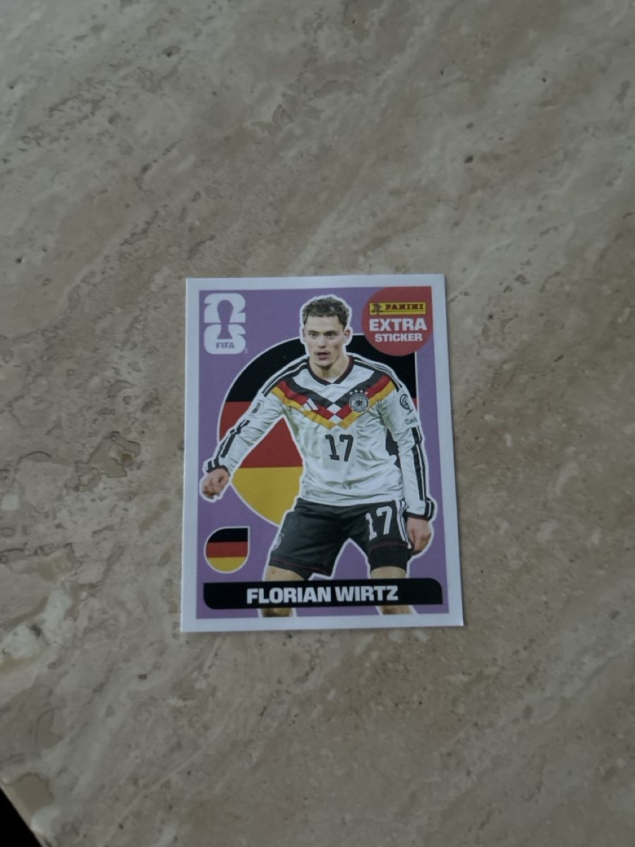 Sticker: Florian Wirtz extra sticker 2026  – Nuovo e nell'imballaggio originale da Rorbas venduto da cel10