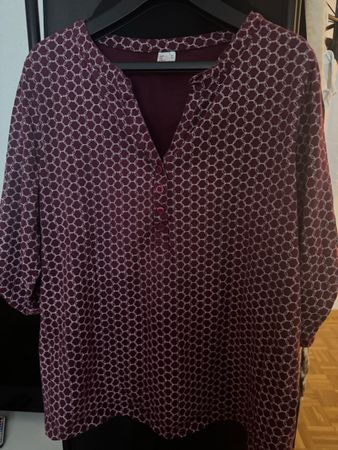 Damen  dunkelrot mit Muster Grösse 44 bon prix