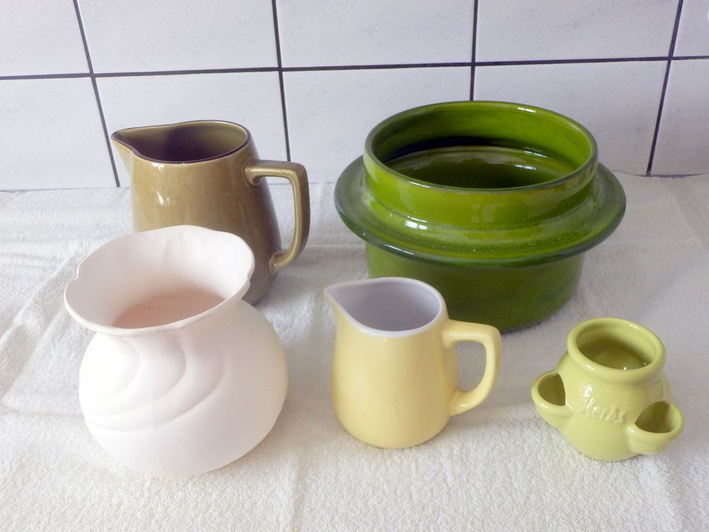Krüge, Töpfe, Vasen aus Keramik, zum Teil handgemacht. Kaufen auf Ricardo