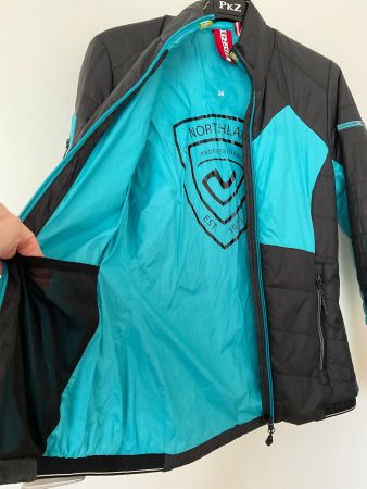 NORTHLAND Thermo Jacke Gr 36 schwarz/türkis Neuwertig