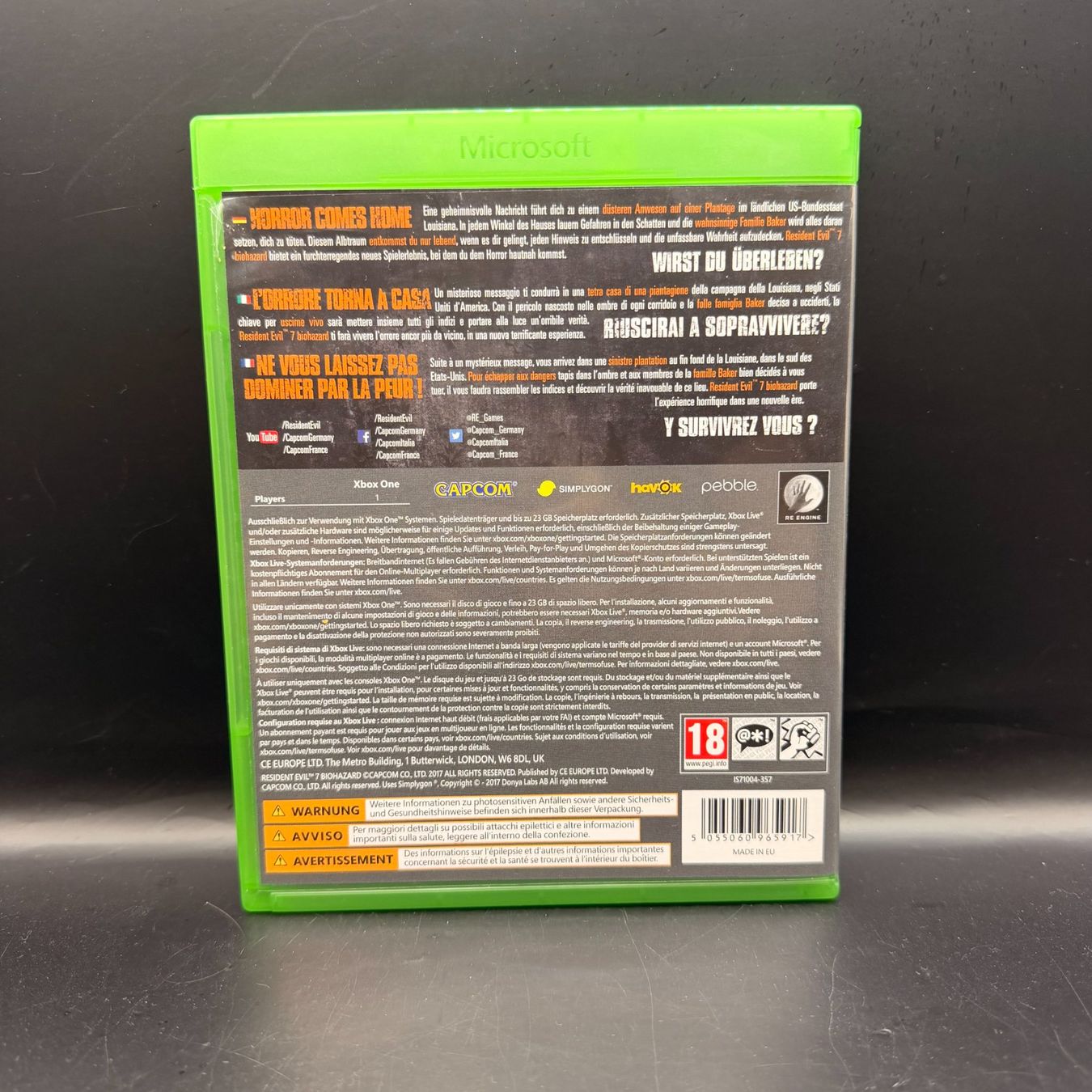 Microsoft Giochi: Resident Evil 7 Biohazard Xbox One – Usato da Düdingen venduto da Nerdworld 1