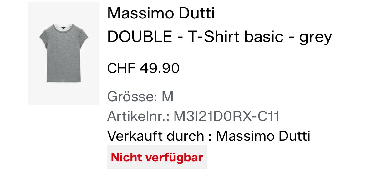 Massimo Dutti T-Shirts: 2x Massimo Dutti T-Shirt Gr. M – Gebraucht aus Sevelen von sar_hmx8 5