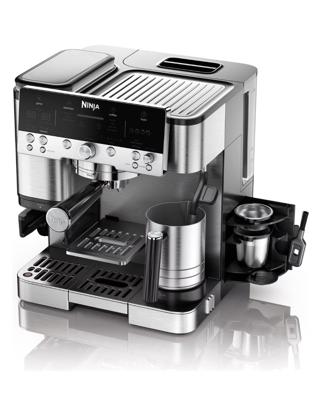 Kaffeemaschinen & Espressomaschinen: Espressomaschine Ninja ES601 Silber guter Zustand – Gebraucht aus Heimberg von mam_rj92 1