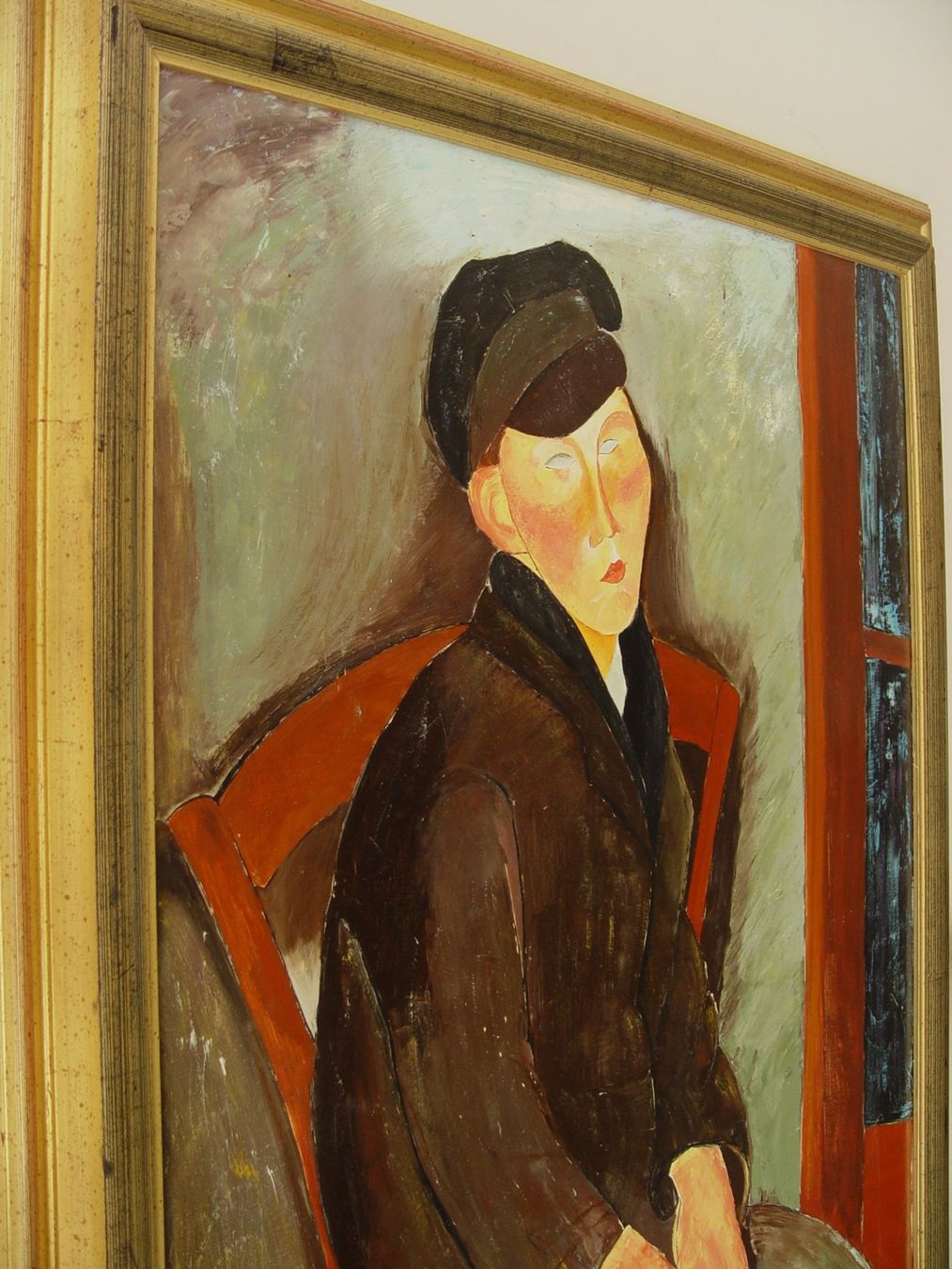 Gemälde: Grosses Oelgemälde nach Amadeo Modigliani – Gebraucht aus Rotkreuz von Dobermann5 2