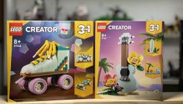 Lego Creator 3in1 Rollschuh 31148 & Tropische Ukulele 31156