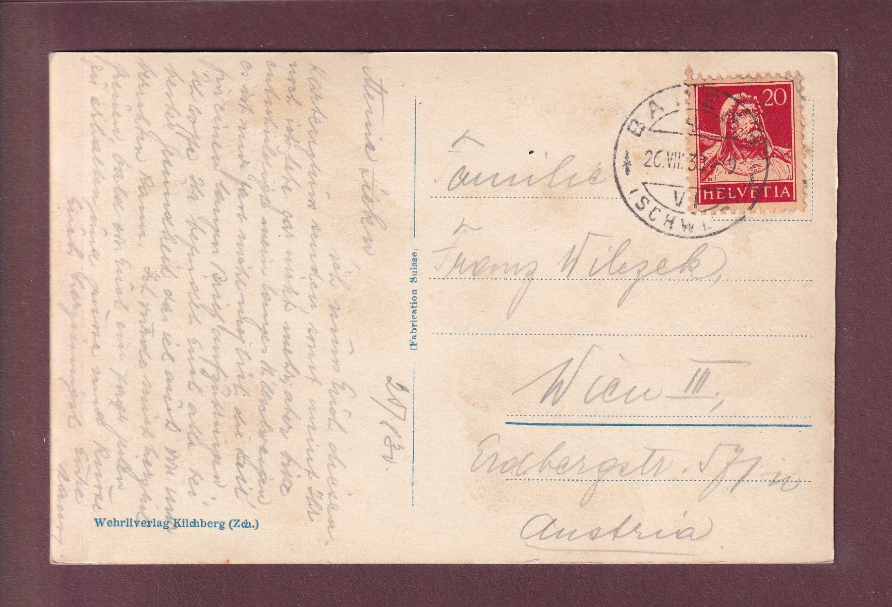 Cartoline postali: ZÜRICH - Universität - West-Eingang - 1930 – Usato da Pully venduto da nicecards-shop 1