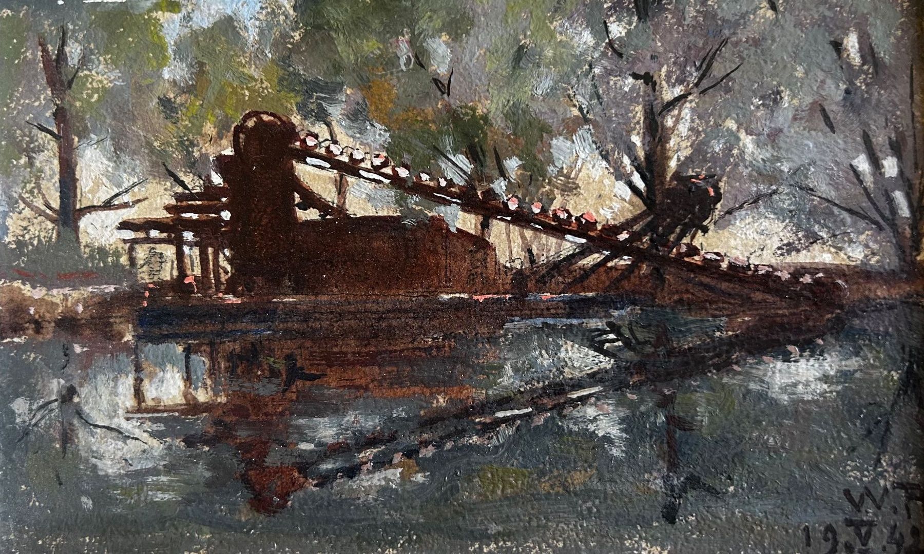Dipinti: William Röthlisberger: «La Magne», 1942 – Usato da Lichtensteig venduto da VonSteinegg