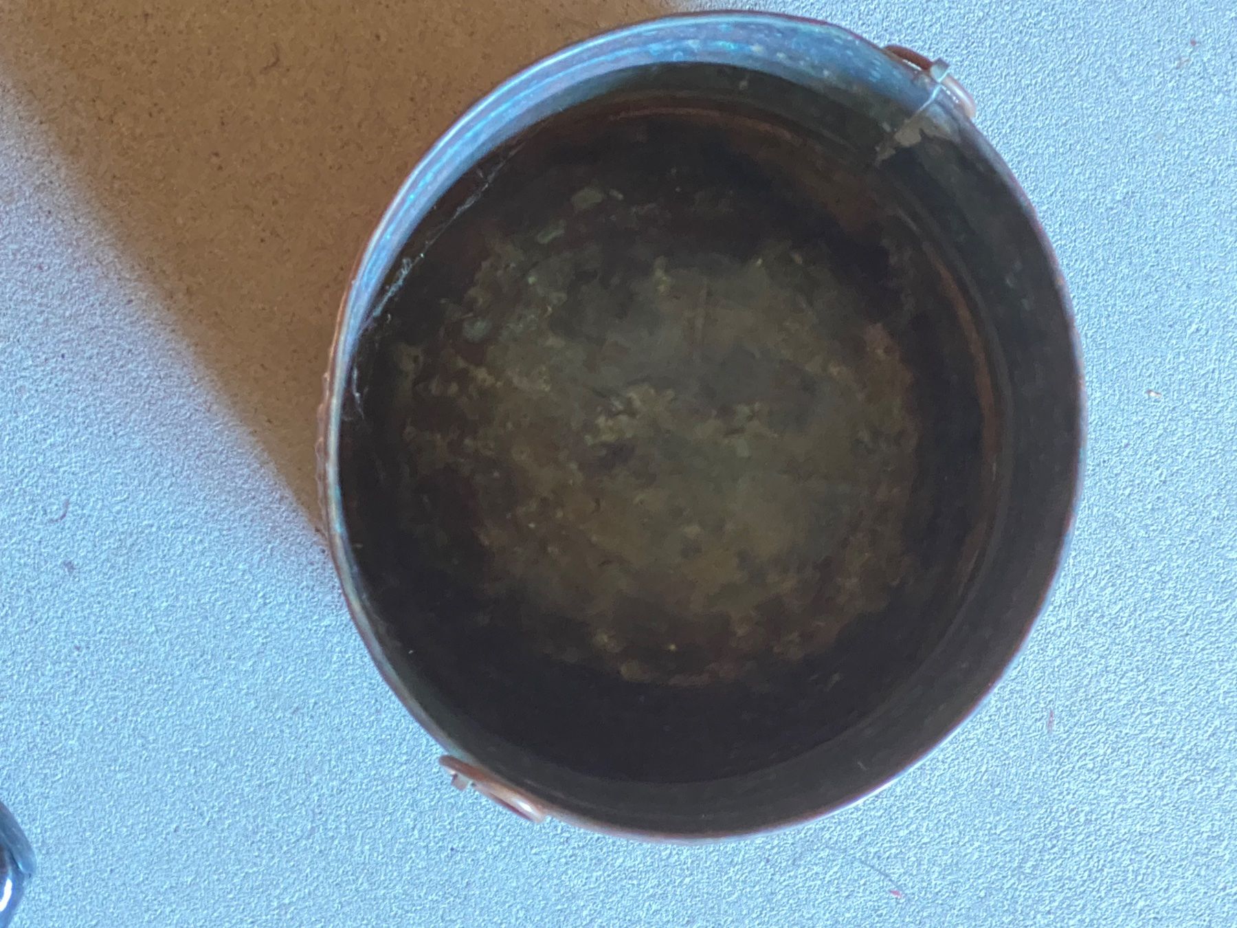 Pentole: Kupfer Gefäss / Übertopf, Durchmesser 24 cm – Usato da Dietlikon venduto da sepiwaku 2