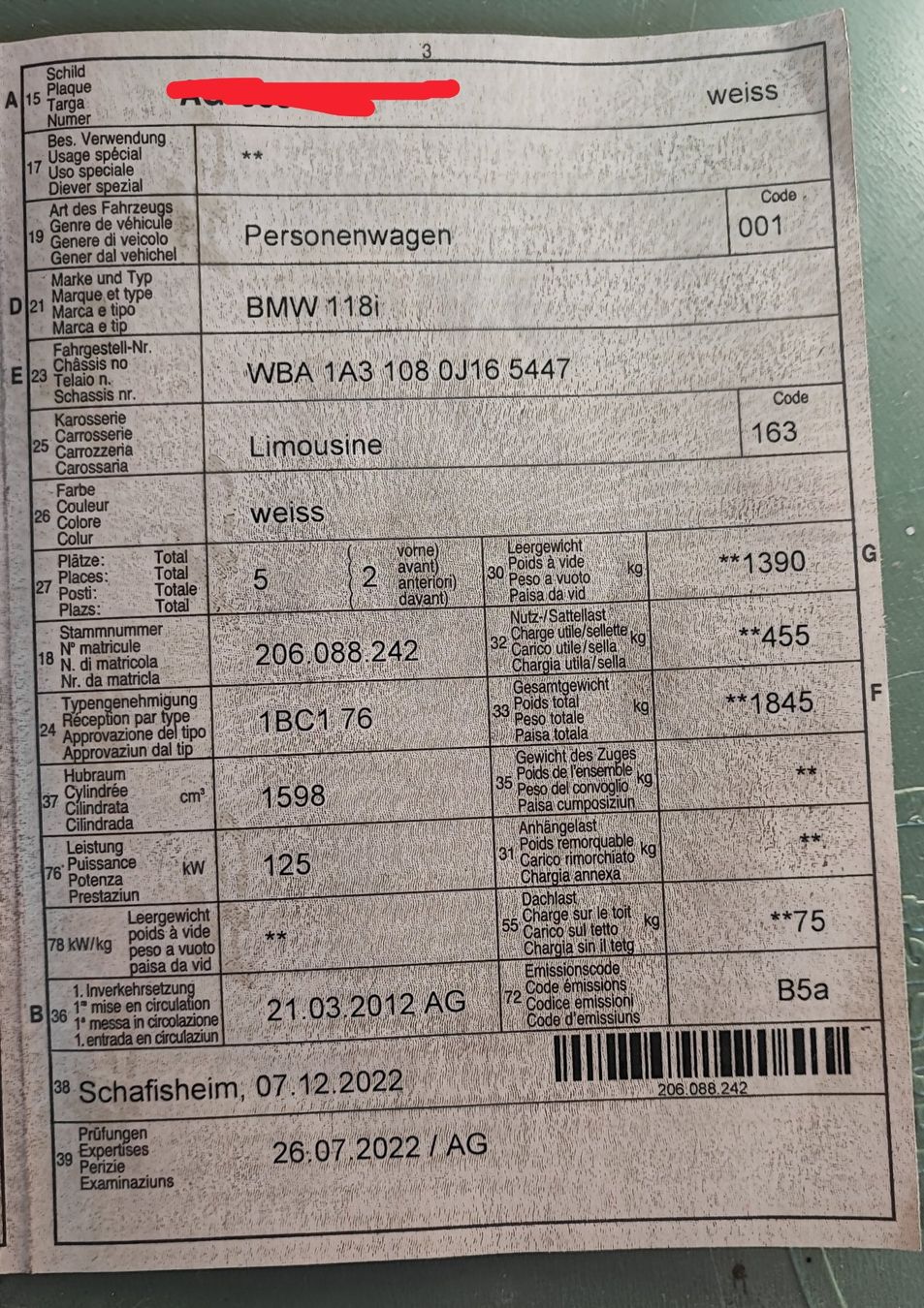 BMW Automobili: BMW 118i – Difettoso da Eggenwil venduto da Nerli99 9
