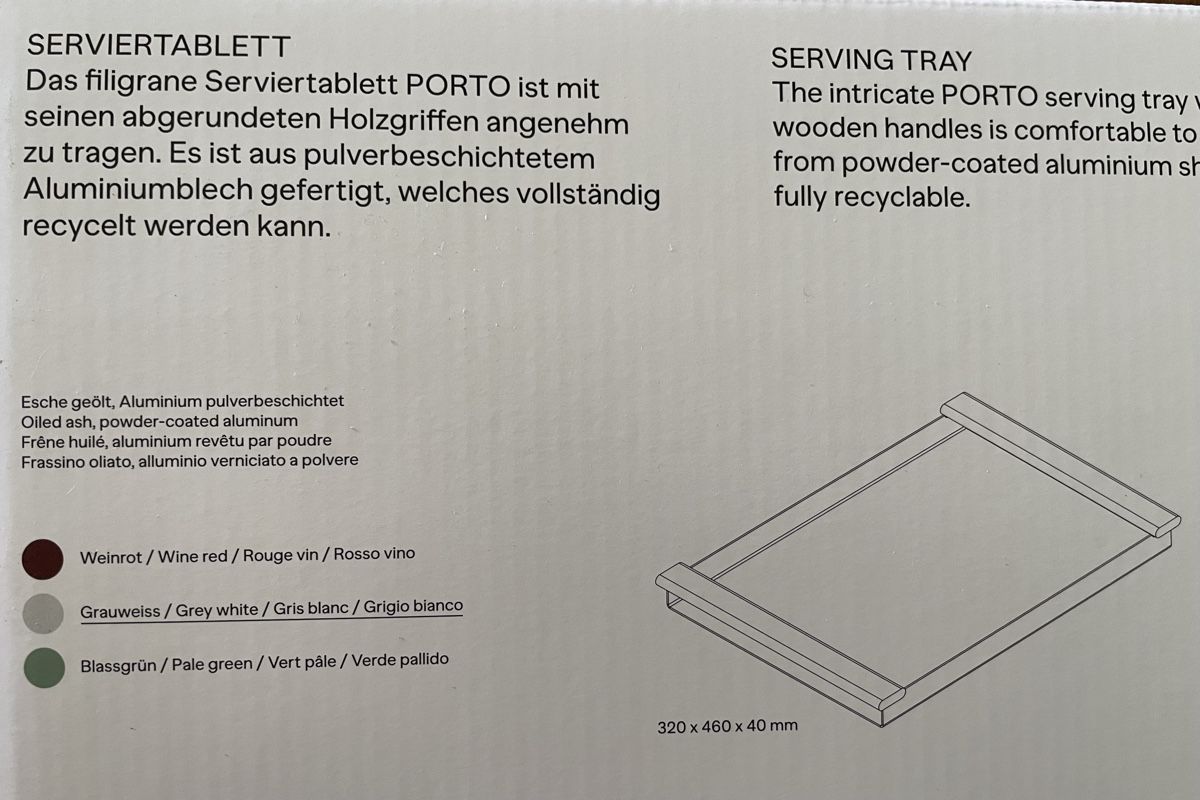 Plateaux: Serviertablett Originalverpackt  – Neuf avec emballage d'origine à Basel par Gundeli-25 5