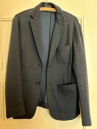 Herren Z Zegna Blazer blaugrau S - neu