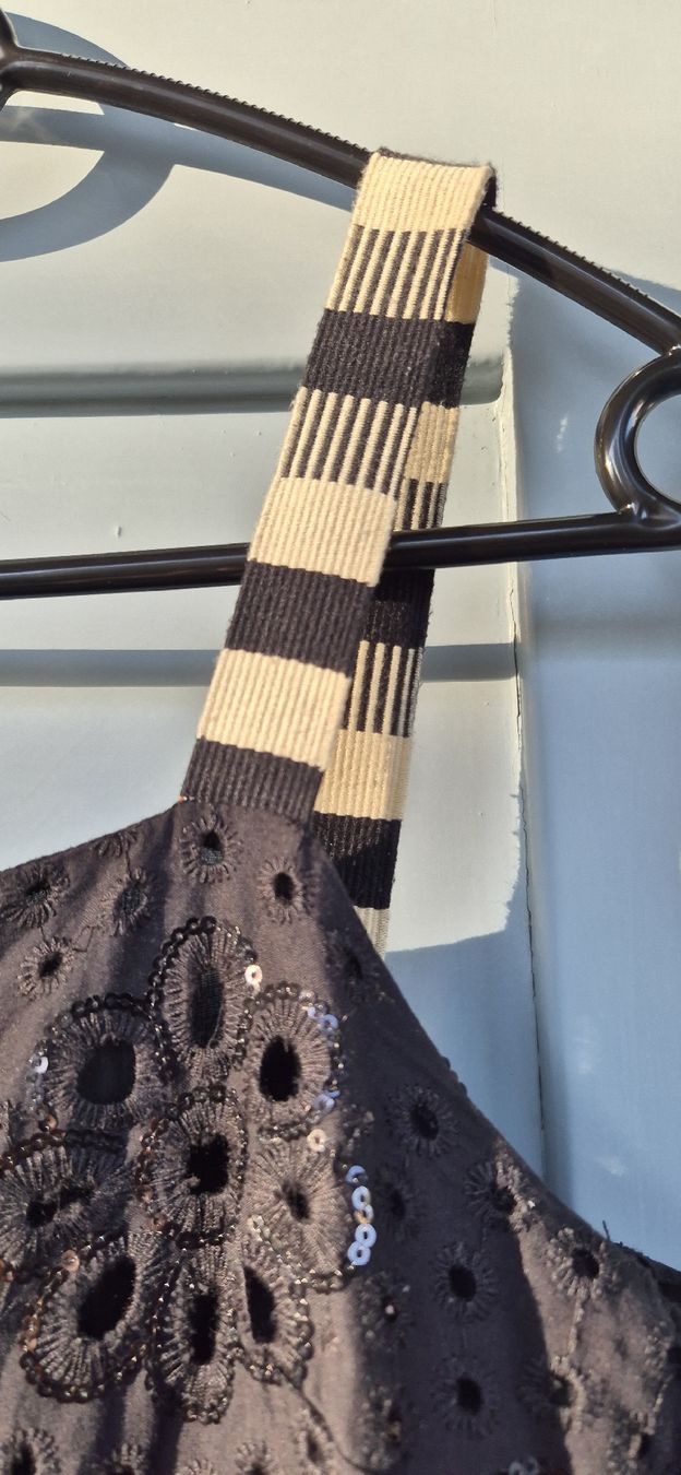 Desigual Kleider: Desigual Robe d'été noire, brodée, taille S – Neu (gemäss Beschreibung) aus Vevey von sil_qz5h 6
