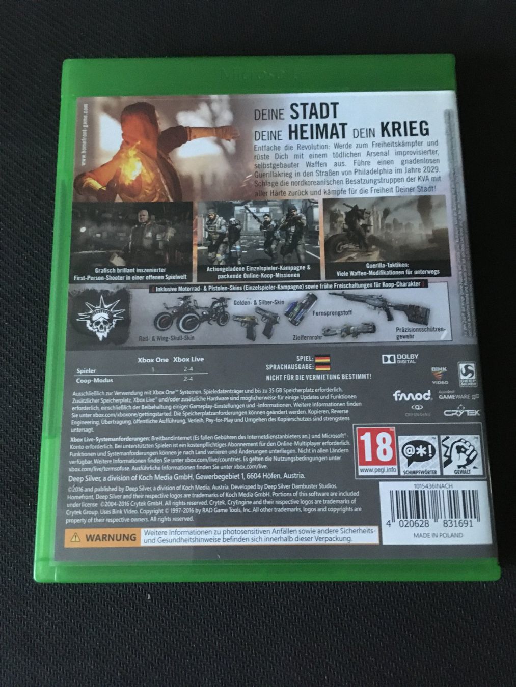 Microsoft Spiele: Homefront the Revolution für Xbox One – Gebraucht aus St.Gallen von sjosjo 1