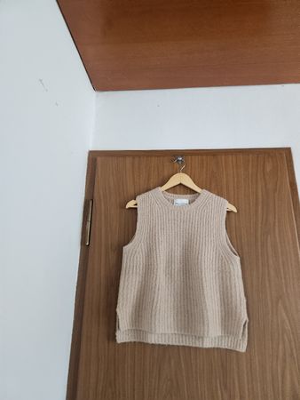 Pull sans manches Marc O'Polo beige taille M/L