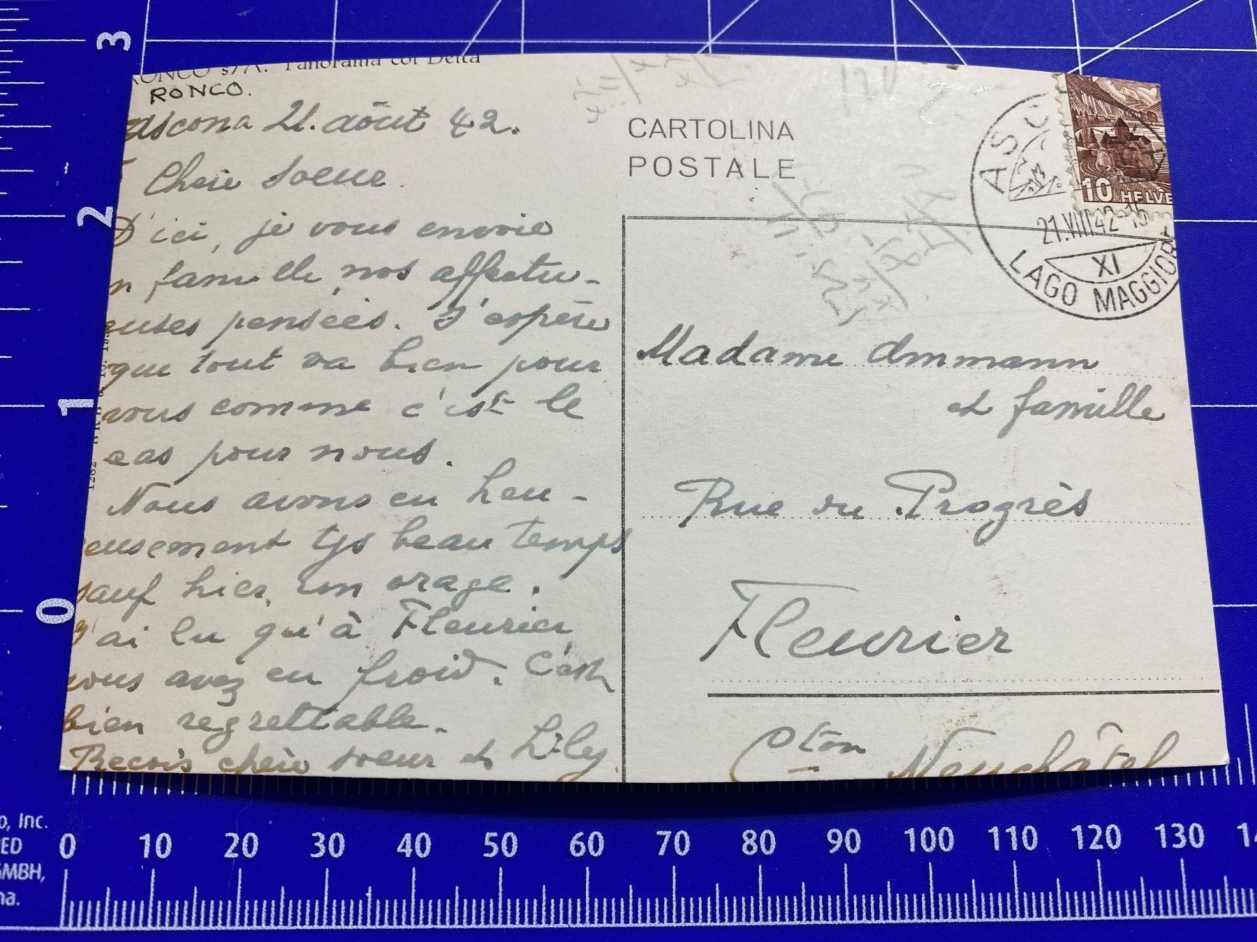 Cartoline postali: Ronco panorama con Delta Ansichtskarte – Usato da Prosito venduto da Danielehh 1